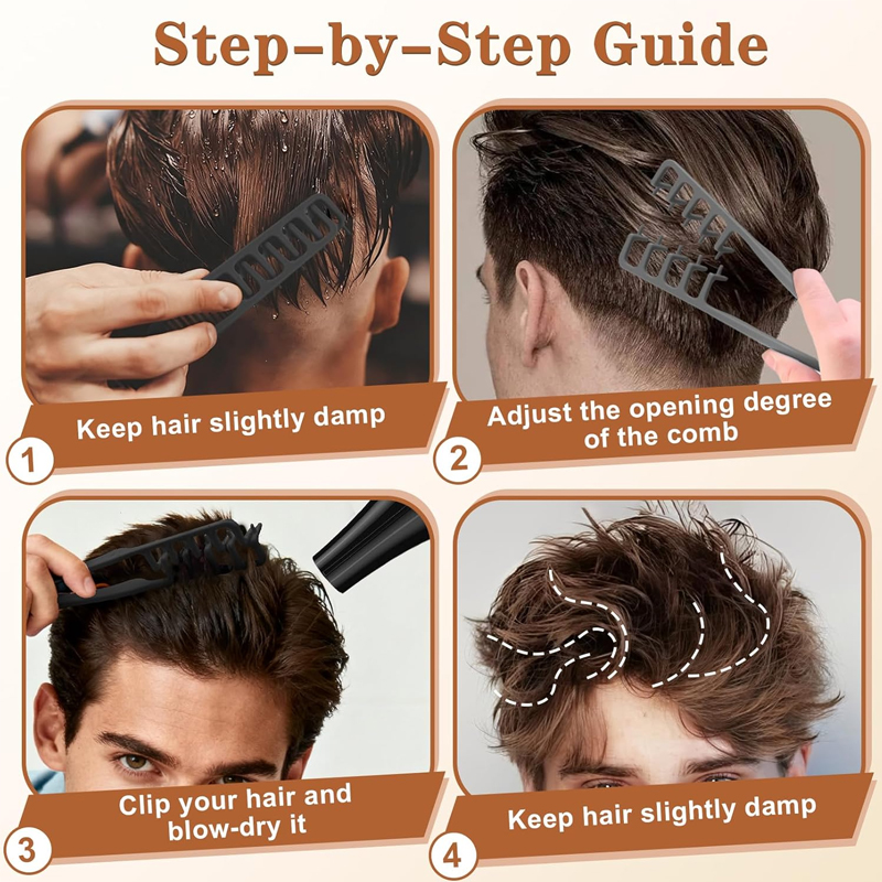 2 قطعة 9-صفوف وفك تشابك الشعر  - مراجعة Detangling Wide Comb وسعره