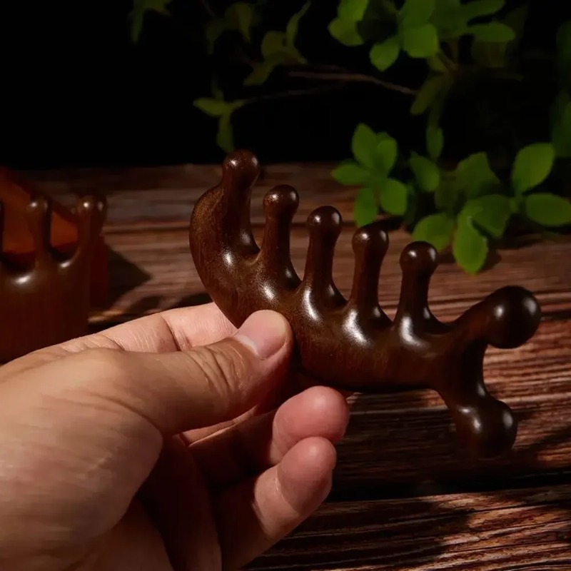 مشط تدليك غوا شا واسع الأسنان  - مراجعة Detangling Wide Comb وسعره
