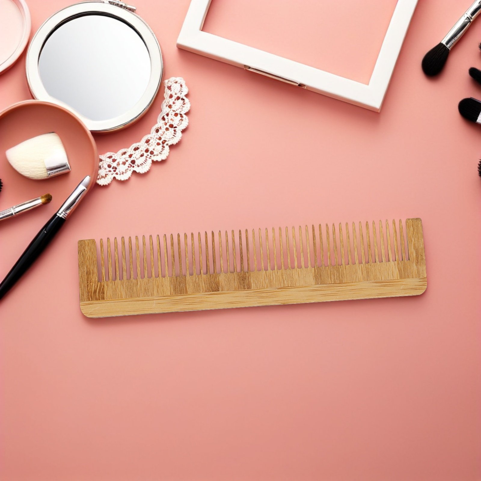 12 قطعة مشط لحية خشبي للاستخدا - مراجعة Detangling Wide Comb وسعره