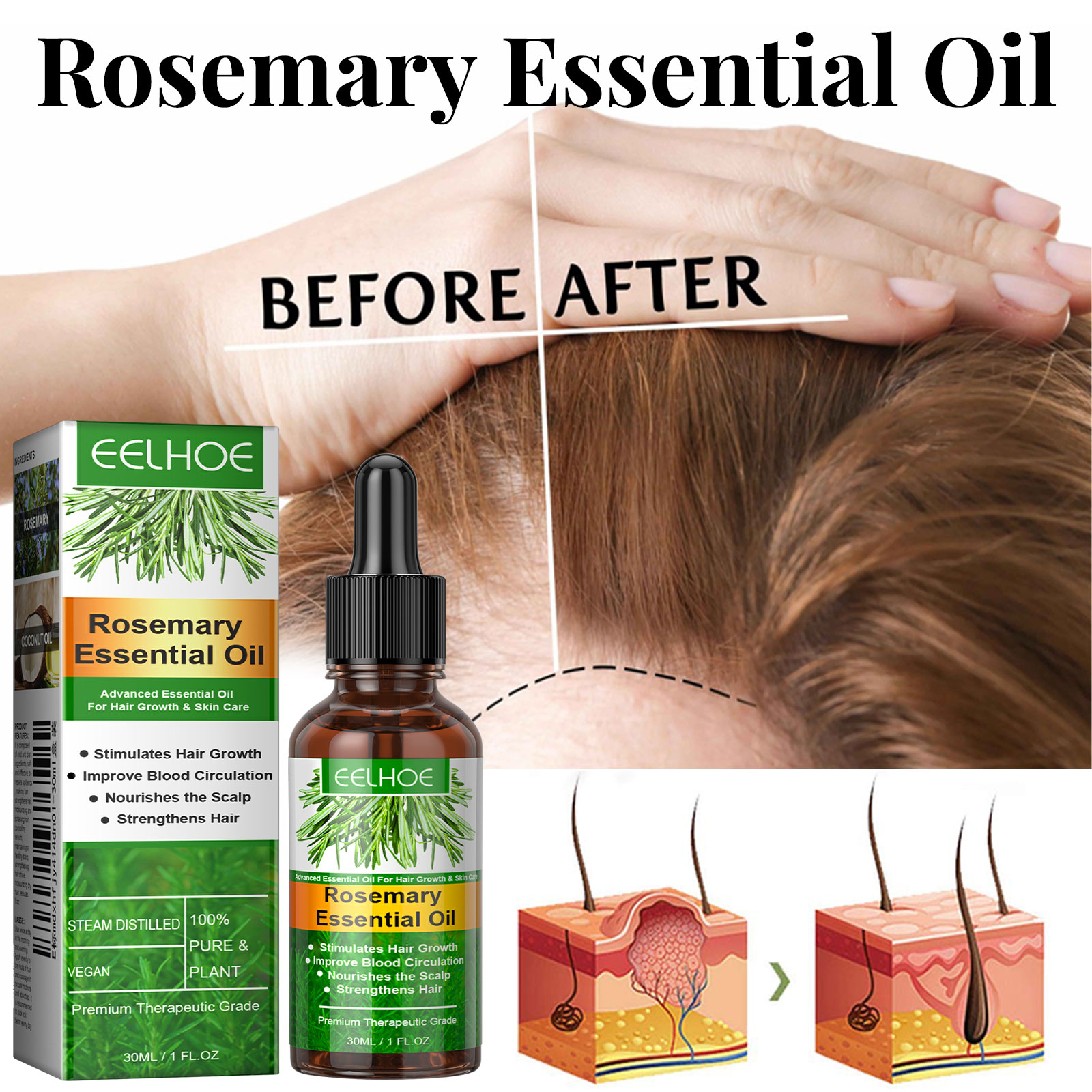 مصل نمو الشعر مجموعة العناية ب - مراجعة Hair Care Essence Oil وسعره